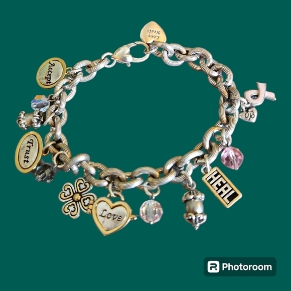 BRIGHTON 2006 Power of the Pink Charm Bracelet - Picture 1 of 9